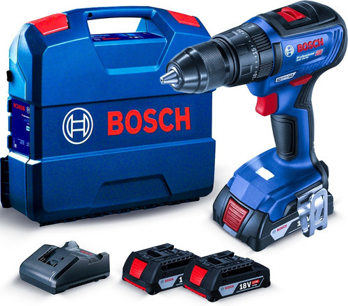 Parafusadeira Furadeira 18v Gsb18v-50 2 Bateria Kit Cor Azul Frequência 60hz 110v/220v Bosch