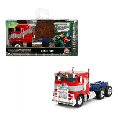 Auto Optimus Prime Jada Transformers Escala 1:32 Metal Rojo Colección | Envío gratis