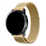 Pulseira Milanese Compatível Com Samsung Galaxy Watch 3 41mm Cor Dourado