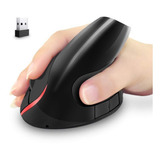 Mouse Ergonómico Vertical Inalámbrico Óptico Recargable 