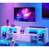 Mueble Tv Muebles Con Luces Led Mando Distancia Ajustables