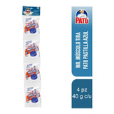 4 Pz - Mr Musculo Pato Pastilla Tira 40g C/u Color Azul