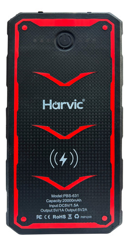 Cargador Power Bank 20.000 Mah Solar Harvic  Usb, Tipo C