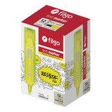 Resaltador Chato Filgo Fluo Amarillo X12