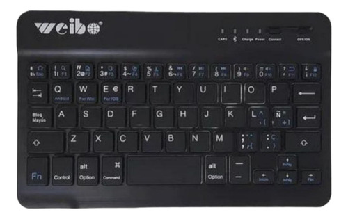 Teclado Bluetooth Inalámbrico Recargable Tablet Pcandroid