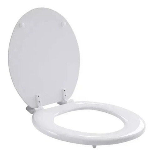 Tapa Asiento Inodoro Derpla Tauro Blanco Herraje Nylon