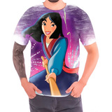 Camisa Camiseta Em Estoque Princesa Mulan Desenho 03