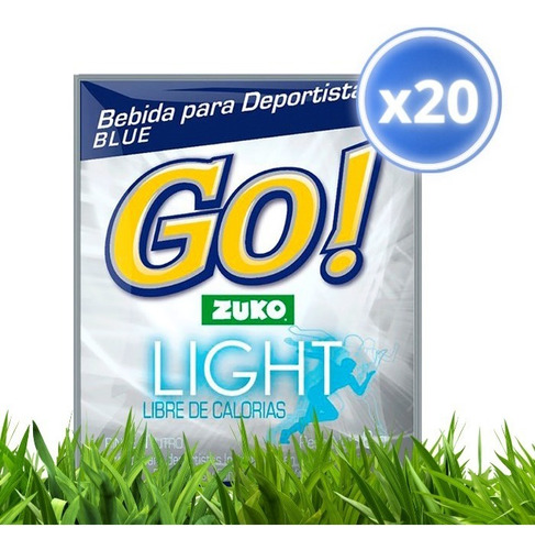 Jugo En Polvo Isotonico Zuko Go! Blue Light Pack X20 Sobres