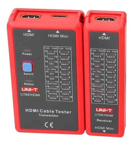 Tester De Red Probador De Cables Hdmi Uni-t Ut681hdmi