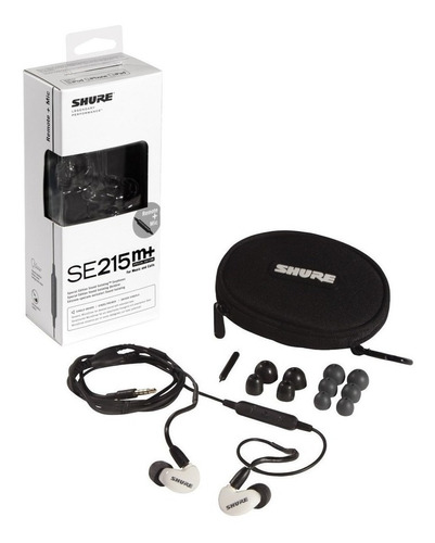 Auricular Shure Se215m+spe Con Microfono Y Volumen