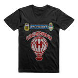 Remera Infantil Negra Huracan Comodoro Rivadavia