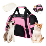 Bolsa De Mascota Plegable Transportadora Para Gatos Perros L