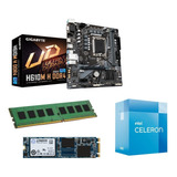 Kit Actualización Intel Celeron G6900 H610 8 Gb Ssd 250gb Kt