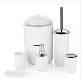 Set De Accesorios De Baño Mixa-mimbral Negro 6un