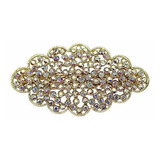 Pasadores - Faship Gorgeous Rhinestone Crystal Floral Hair B