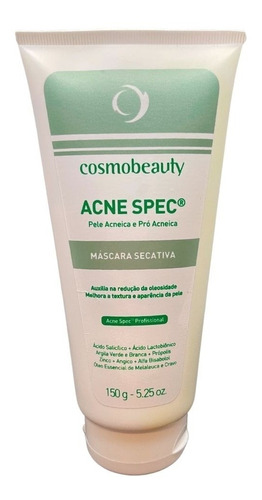 Cosmobeauty Máscara Secativa Acne Spec Peles C/ Acne 150g