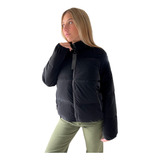 Campera Inflable Mujer Forrada Corderito Polar Abrigada