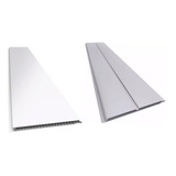 Paquete 15 Tablas De 2 Metros Machimbre Pvc Blanco 200x7mm