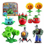 Set Juguetes 8 Figuras Plantas Vs Zombie Interactiva Guiso
