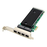 Servidor Pci-e Rj45 De 4 Puertos  1 Chip Pcie X1 82576 De 10