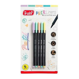  Microfibras Trabi Free Liners Pastel X 5 Colores En Blister