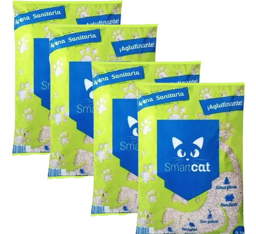 20 Kg De Arena Smart Cat Premium Gato 4 X 5 Kg = 20 Kg. 