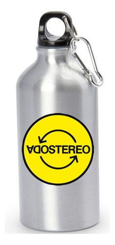 Termo Soda Stereo Botilito Caramañola Silver