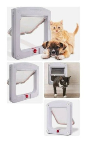 Puerta Para Mascotas Gatos Y Perros Con Sistema De Bloqueo.