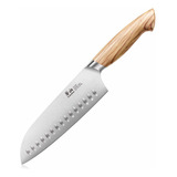 Cuchillo Santoku Cangshan Oliv 18 Cm Acero Sueco Forjado