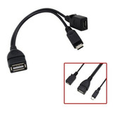 2 Em 1 Adaptadores Otg Micro Usb Macho Fêmea Para Usb Fêmea