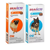 Combo Bravecto (1) 4,5 A 10kg + (1) 20 A 40kg Original Nf 