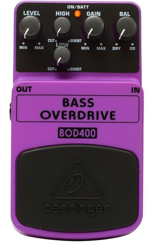 Pedal Behringer Bass Overdrive Bod400 - Loja Jarbas Instr