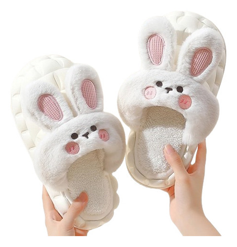 Pantuflas Con Chiporro Desmontable Diseños De Conejitos