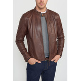 Chaqueta De Cuero Perry Ellis Premium The Austin Slim Jacket W20 / 217010370700m M