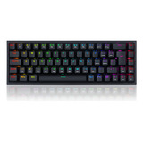 Teclado Gamer Castor Rgb Preto Switch Marrom