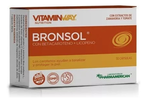 Bronsol Facilita Bronceado Vitamin Way - 30 Capsulas