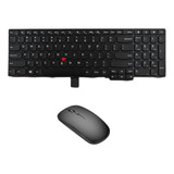 E531 T540 Teclado Inglês Americano + Mouse Sem Fio Mini