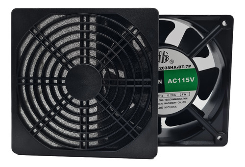 Ventilador Axial 115vac 0.28a 24w G12038ha1bt-7p Con Filtro