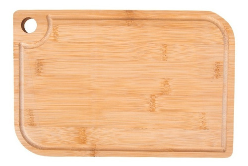 Tábua Corte Carne Churrasco Bambu 33x24cm Rústica Cozinha