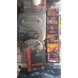 Mega Drive 3 Cinza 60 Jogos Memoria + 1  Controle + 6 Cartuchos 