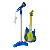 Guitarra Juguete Set Karaoke Micrófono Notas Musicales Niños