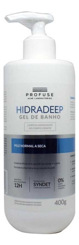 Gel De Banho Limpeza Hidratante Corpo E Rosto Profuse Hidradeep Frasco 400g