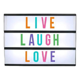 Cartel Luminoso Led Letras Light Box Cinebox Usb 30x22 Cm