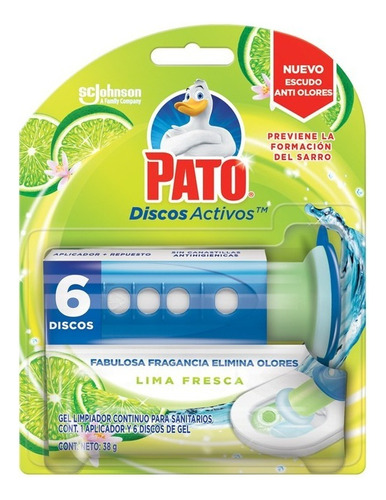 6 Discos Activo Gel Fabulosa Fragancia Lima Fresca Sanitario