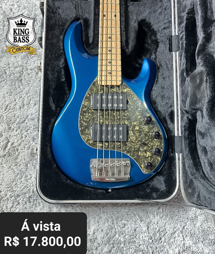 Baixo Music Man Stingray 5 Cordas Hh Stealth Black Baixos Baixo Music Man Stingray 5 Cordas Hh Stealth Black Baixos