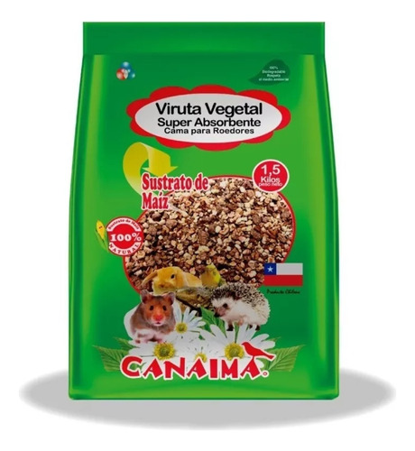 Pack 10 Canaima Viruta Vegetal 1,5 Kilos X 15kg Neto