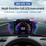 Obd2 Gps Hud Velocímetro Monitor Temperatura Agua Coche