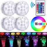 Led Piscina Decorativa Com Remoto 4pcs Colorido