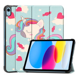 Funda Para iPad 10th 10a Gen 10.9 2022 Smart Case Unicornio