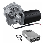  Motor Motoredutor 24v Dc 40 Rpm Alto Torque + Fonte 24v 10a